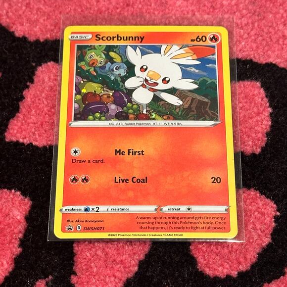 Scorbunny SWSH071 – Pokémon TCG Sword & Shield Promo – As Pictured - Picture 3 of 6